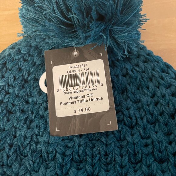 Mountain Hardwear Ws Snow Capped Beanie, Jack Pine color (teal green), one size - Picture 3 of 3